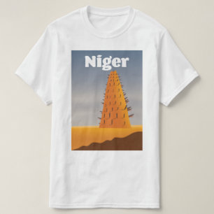 Niger Agadez Mosque travel poster T-Shirt