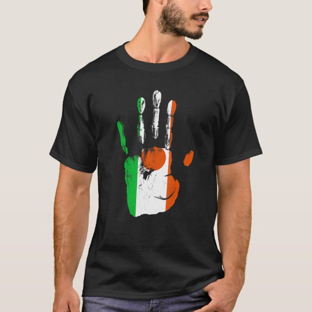 Niger Flag Hand Men Women Kids T-Shirt (Front)