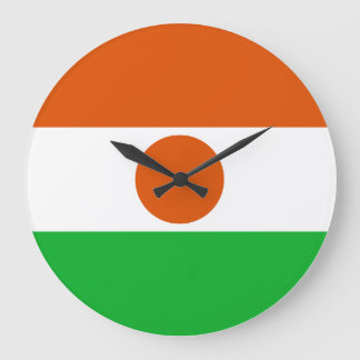 Niger Flag Large Clock