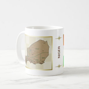 Niger Flag + Map Mug