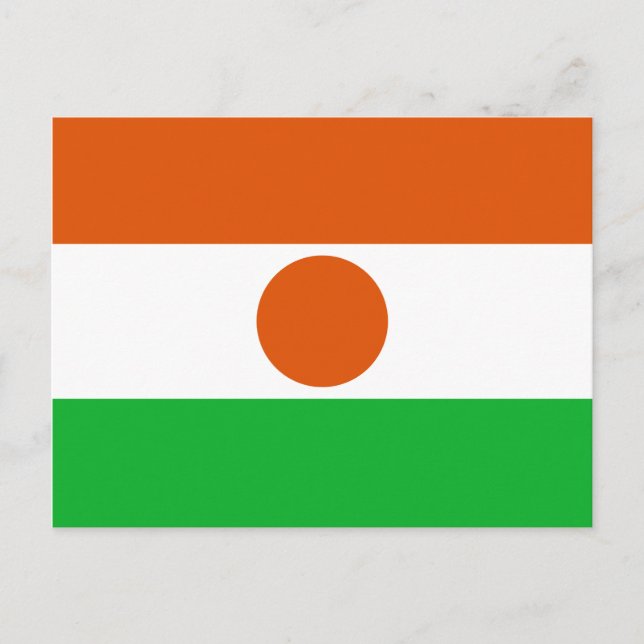 Niger Flag Postcard (Front)
