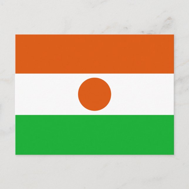 Niger Flag Postcard (Front)
