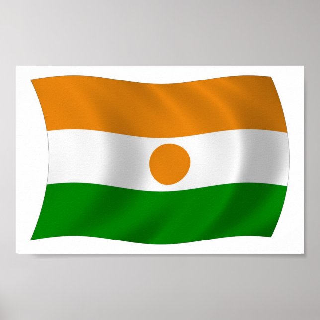 Niger Flag Poster Print (Front)