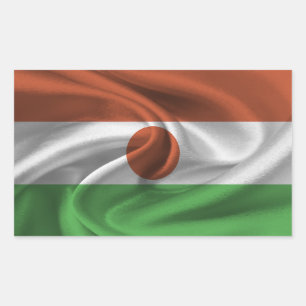 Niger Flag Rectangular Sticker
