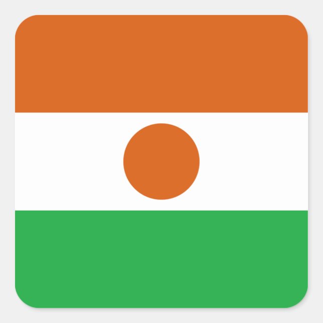 Niger Flag Sticker (Front)