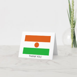 Niger Flag Thank You Card