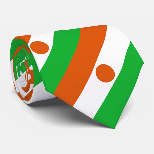 Niger Flag Tie (Rolled)