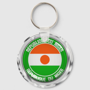 Niger Round Emblem Key Ring