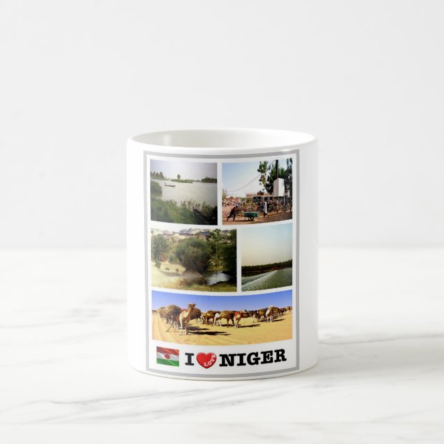 Niger - Waving Flag - Coffee Mug (Center)