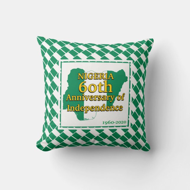 NIGERIA 60th Anniversary Independence | Nigerian Cushion (Front)