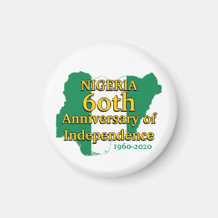NIGERIA 60th Anniversary Independence Nigerian Magnet