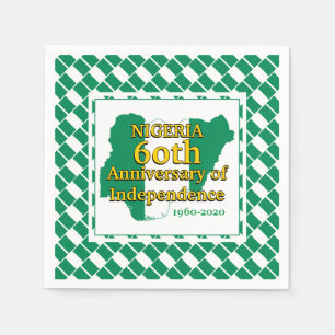 NIGERIA 60th Anniversary Independence Nigerian Napkin