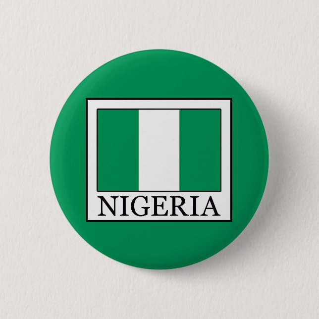 Nigeria 6 Cm Round Badge (Front)