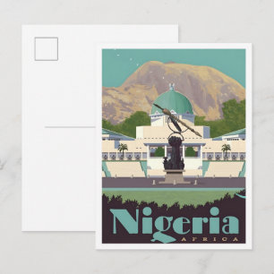 Nigeria Africa Vintage Travel Postcard