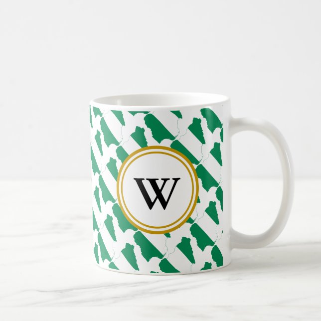 NIGERIA Blessed Nation Monogram Gift Coffee Mug (Right)