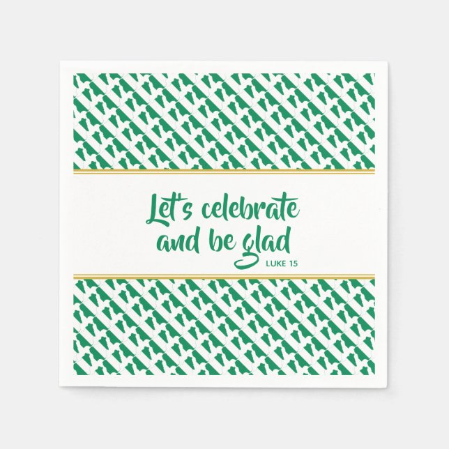 NIGERIA Christian Custom Celebration Party Paper Napkin (Front)