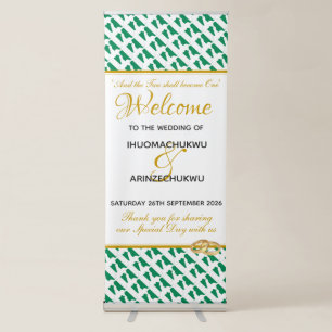 NIGERIA Christian Wedding Celebration Custom Retractable Banner