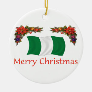 Nigeria Christms Ceramic Tree Decoration