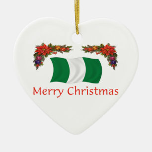 Nigeria Christms Ceramic Tree Decoration