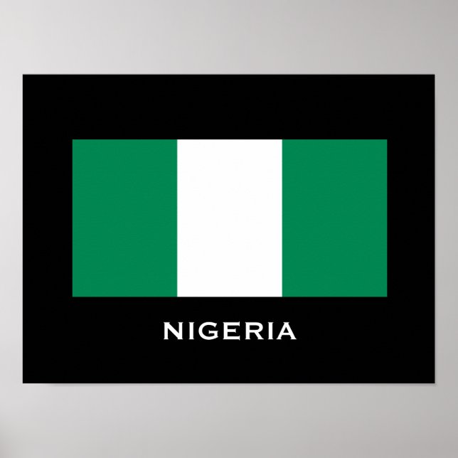 Nigeria Classic Flag Poster (Front)