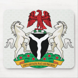 Nigeria Coat of Arms detail Mouse Mat