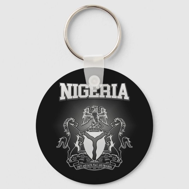 Nigeria Coat of Arms Key Ring (Front)