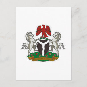 Nigeria Coat of Arms Postcard