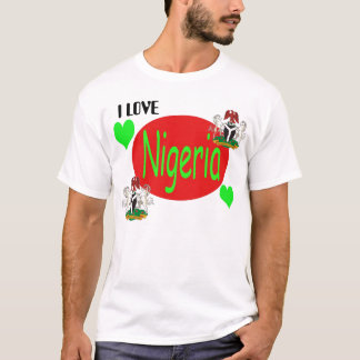 NIGERIA copy, Nigeria_coa, Nigeria_coa,  I LOVE T-Shirt