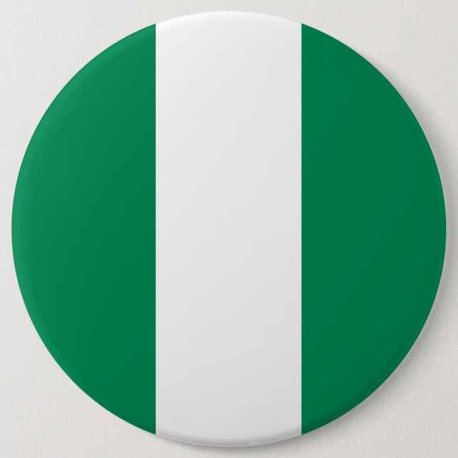 Nigeria Flag 6 Cm Round Badge (Front)