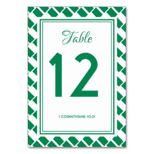 NIGERIA FLAG Banquet Celebration Wedding Modern Table Number