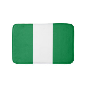 Nigeria flag bath mat