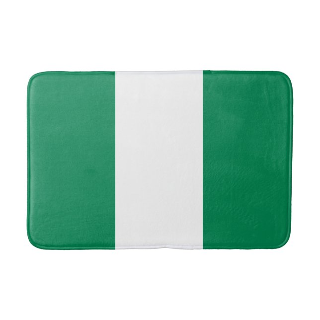 Nigeria Flag Bath Mat (Front)