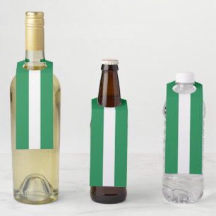 Nigeria flag bottle tag