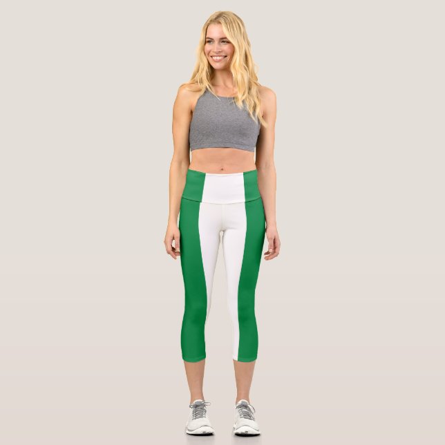 Nigeria flag capri leggings (Front)