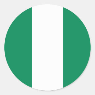 Nigeria Flag Classic Round Sticker