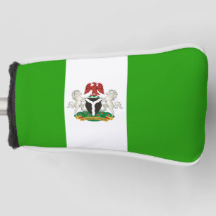 Nigeria flag-coat of arms golf head cover