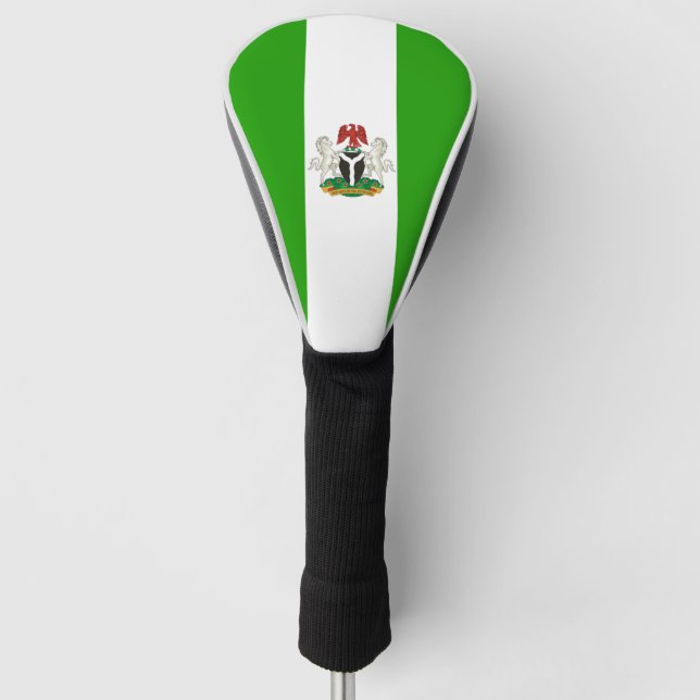 Nigeria flag-coat of arms  golf head cover (Front)