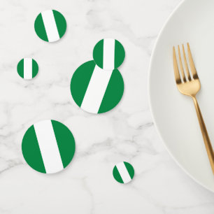 Nigeria flag confetti