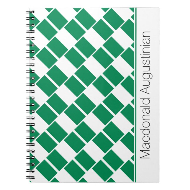 NIGERIA FLAG Customised Notebook (Front)