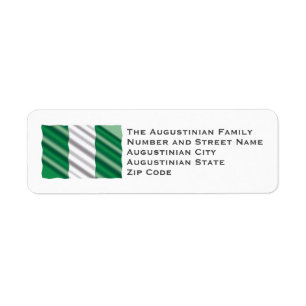 NIGERIA FLAG Customized Return Address