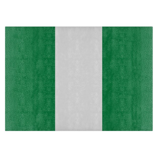 Nigeria flag cutting board (Front)