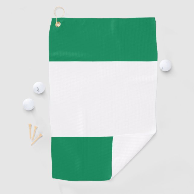 Nigeria flag golf towel (InSitu)