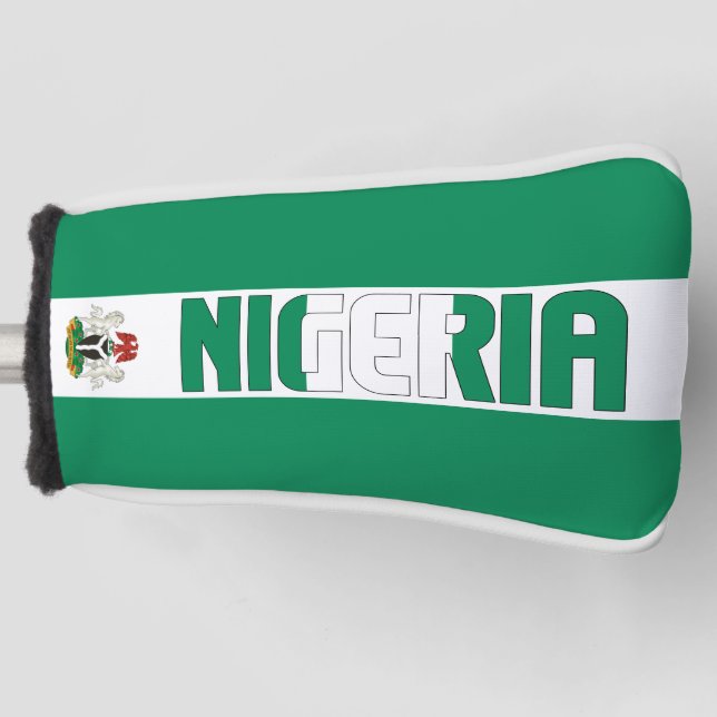 Nigeria Flag Gorgeous Patriotic Golf Head Cover (Front)