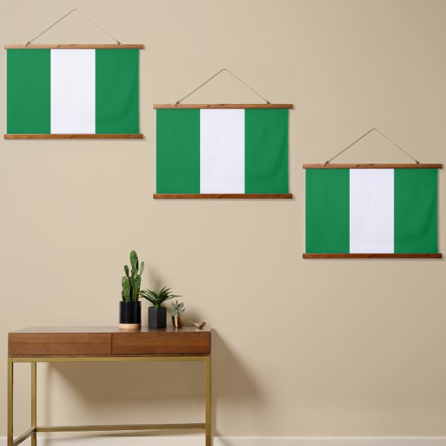 Nigeria flag hanging tapestry (Asymmetrical)