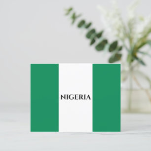 Nigeria Flag Holiday Postcard