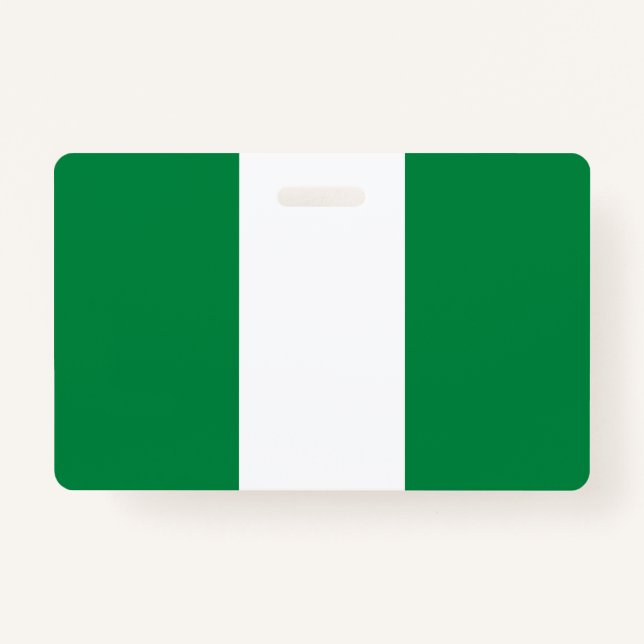 Nigeria flag ID badge (Front)