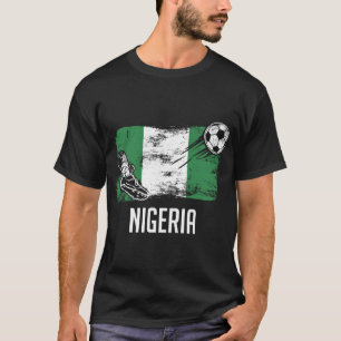 Nigeria Flag Jersey Nigerian Soccer Team Nigerian  T-Shirt