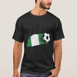 Nigeria Flag Jersey Nigerian Soccer Team Nigerian  T-Shirt