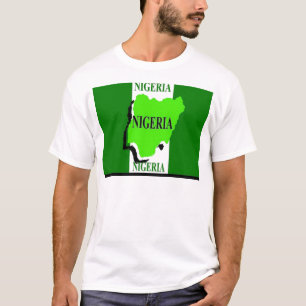 Nigeria flag men's t-shirts