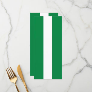 Nigeria flag menu